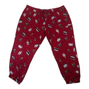 Joyspun Christmas Tree&Van Hacci Knit Jogger Pajama Pants Women's 3XL 22-24 New